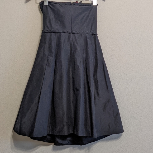 Lilly Pulitzer Belinda Rosette Black Strapless Dress With Rose Details Size 4 - Picture 4 of 6